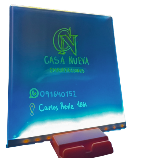 Pizarra LED de 15x15cm + lapices de colores