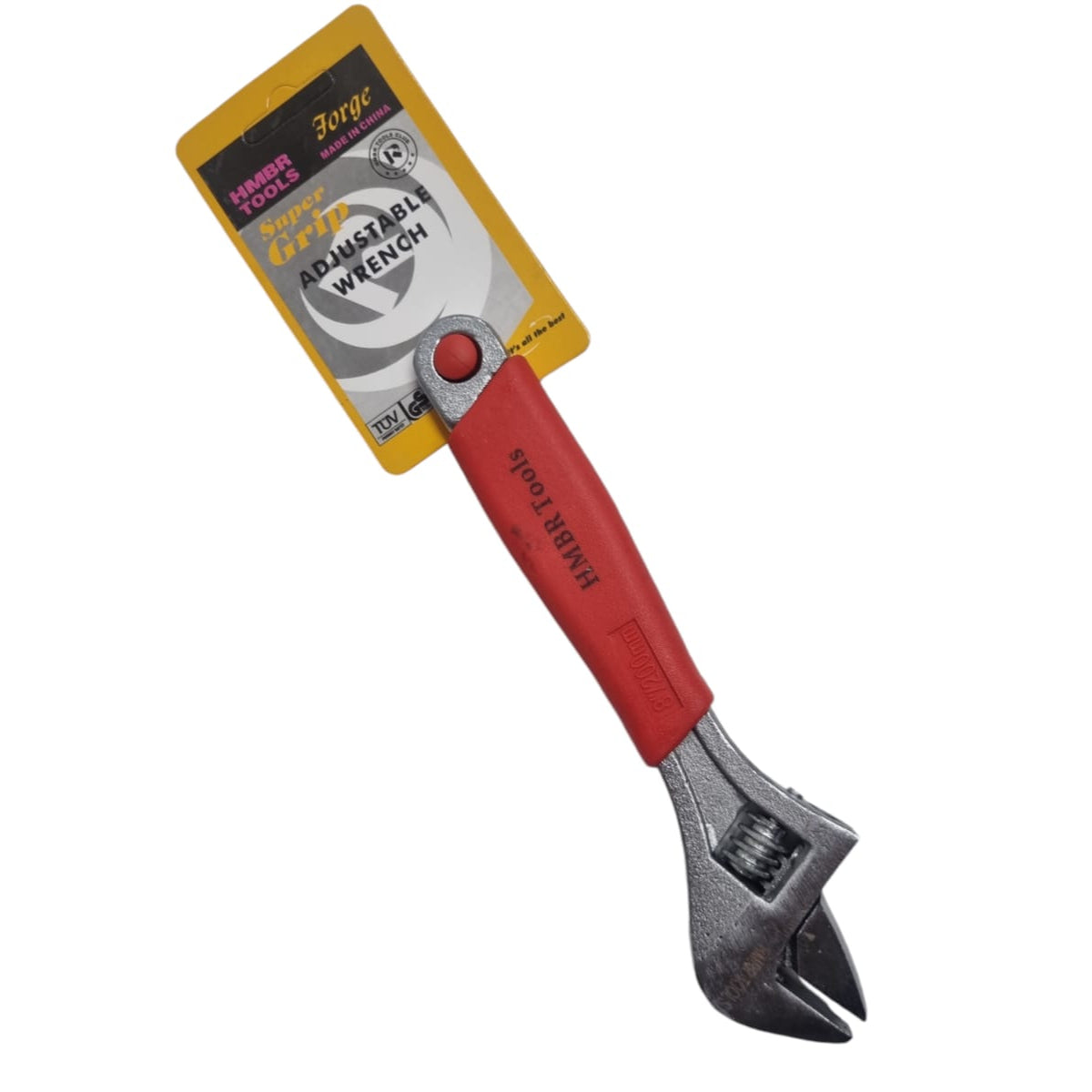 Llave Francesa 8" Mango Rojo