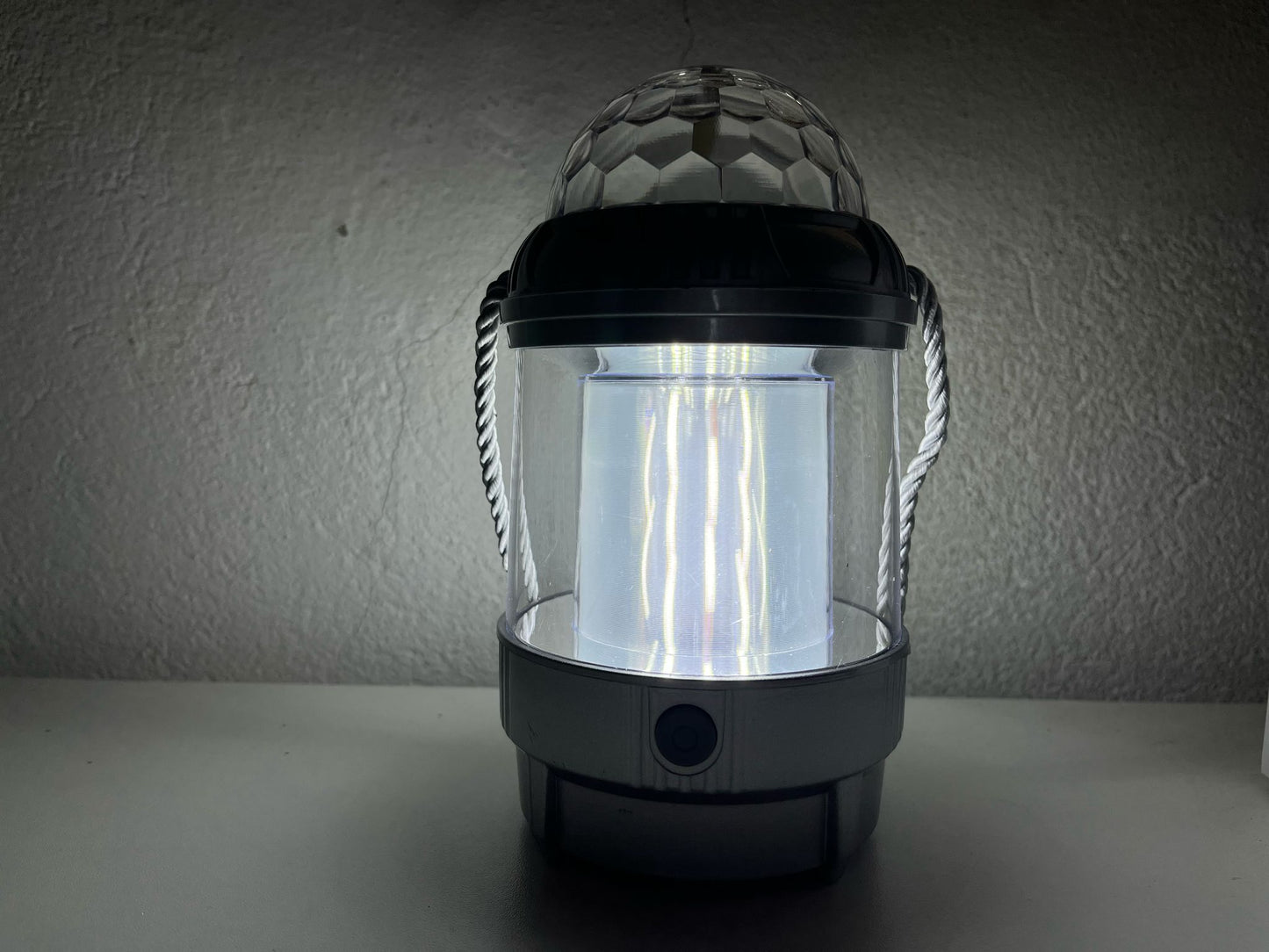 Farol Luz Cálida Fría con Proyector de Luces de Colores
