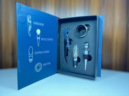 Set de vino x4 LIBRO