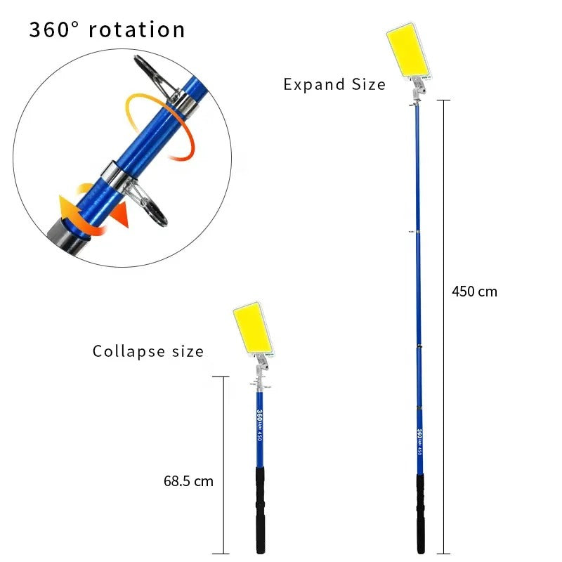 Luz de Trabajo Plegable Multifuncional con Trípode 12V