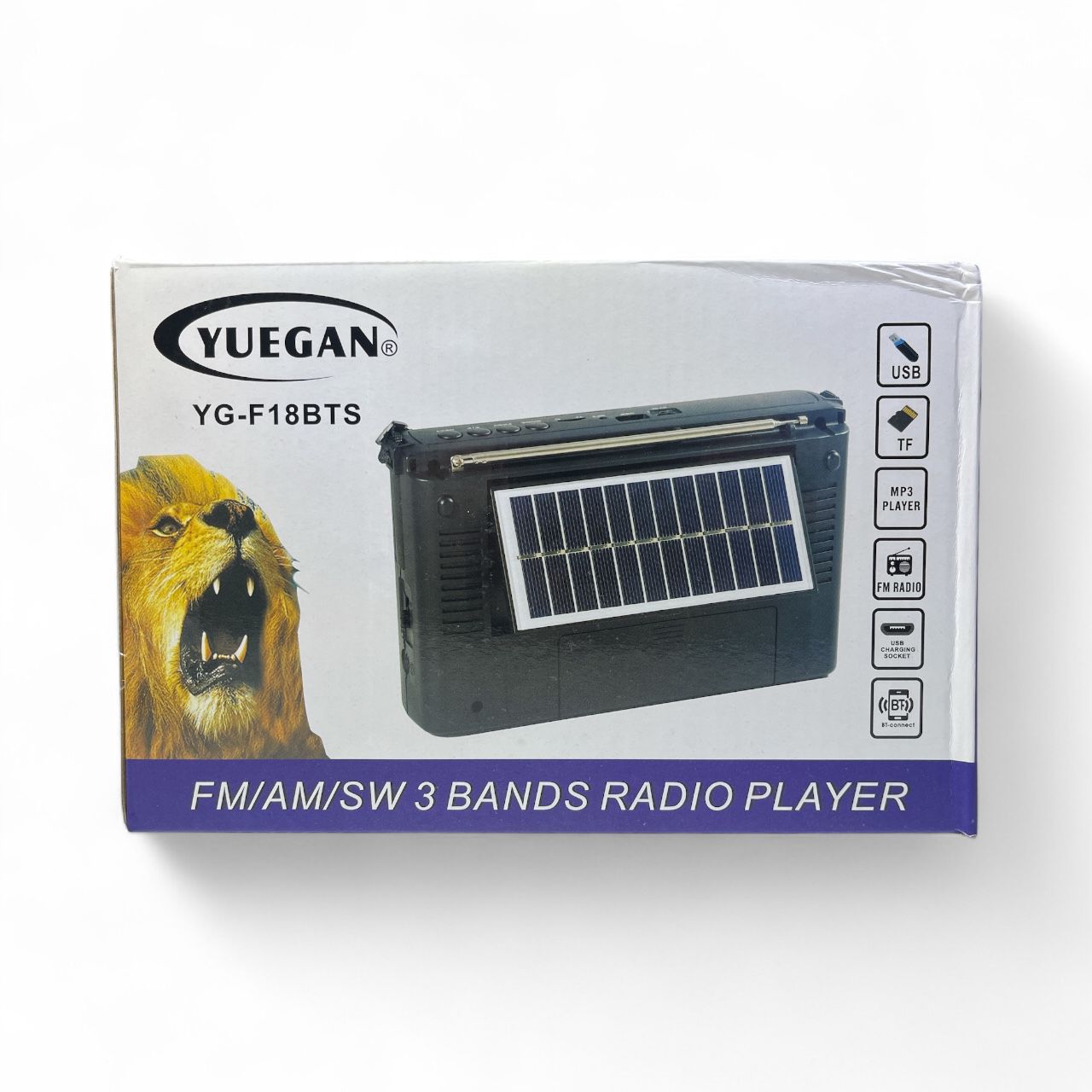 Radio REC+SOLAR+PILA MOD:YG-F18