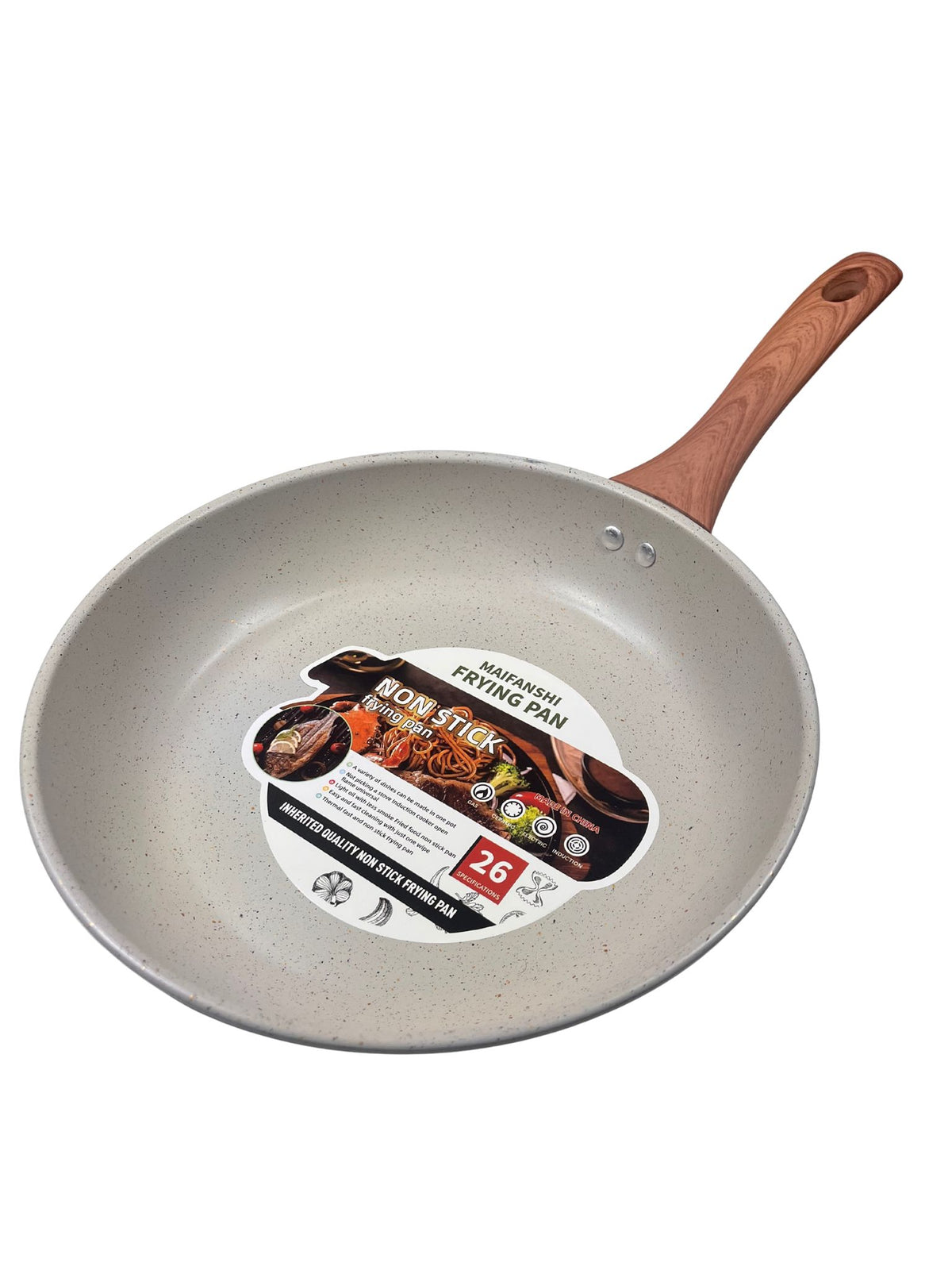 Sarten de Ceramica c/ Mango Madera