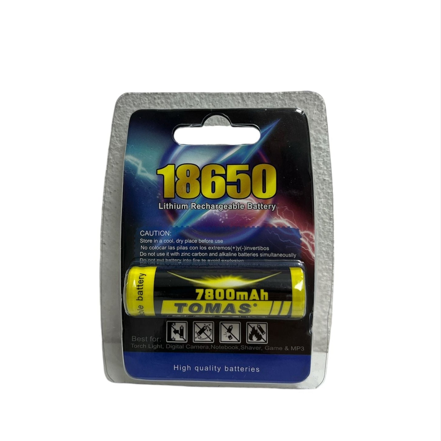 Bateria Recargable MOD:18650 Tomas