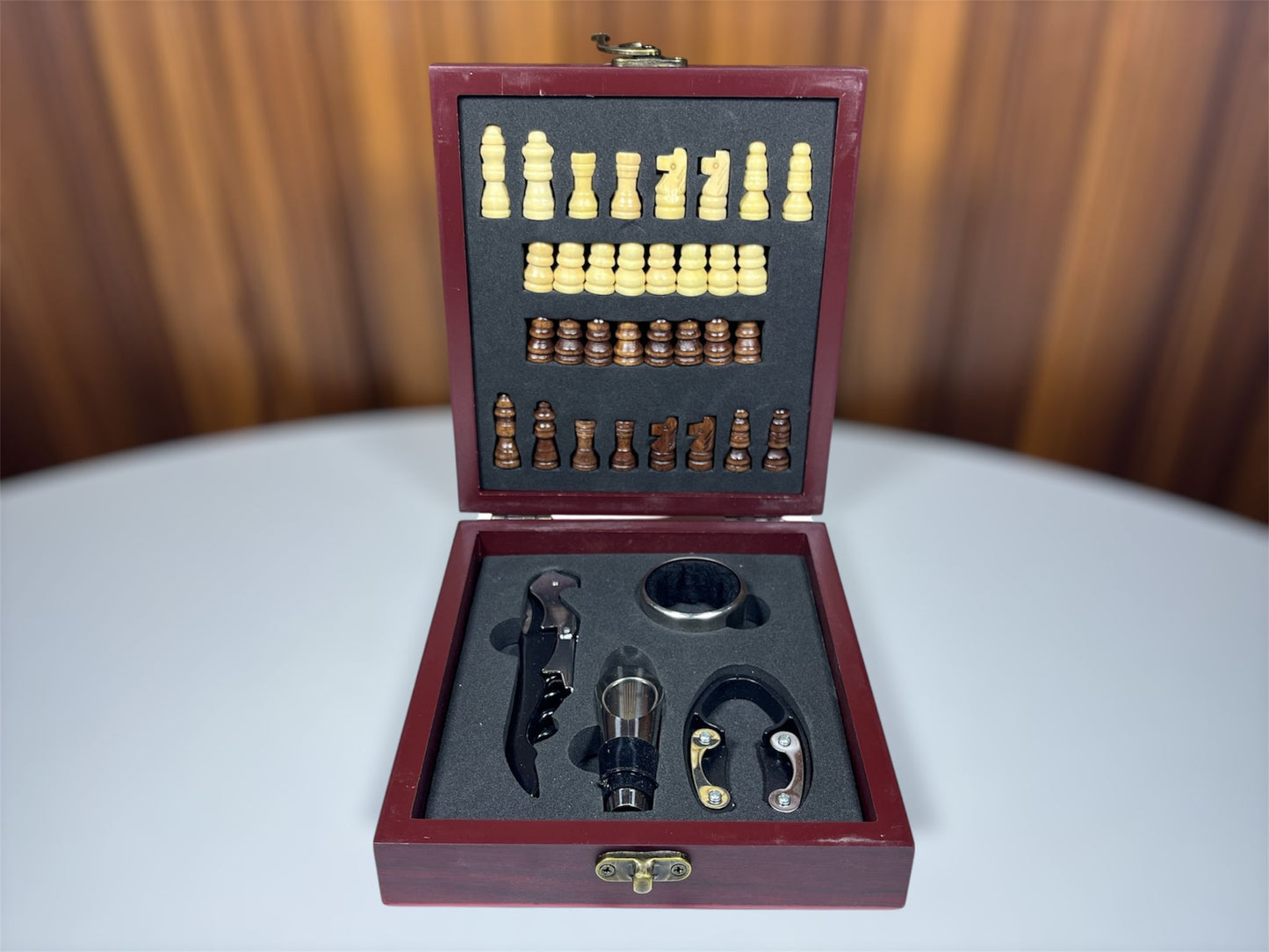 Set de vino AJEDRES
