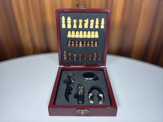 Set Ajedres Vino