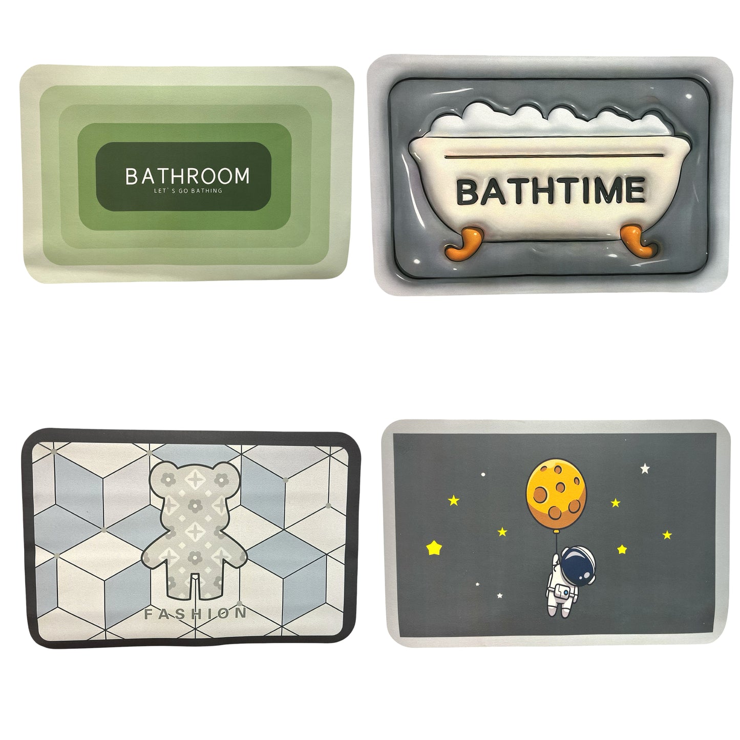 Alfombra de Baño Antideslizante Diferentes Diseños