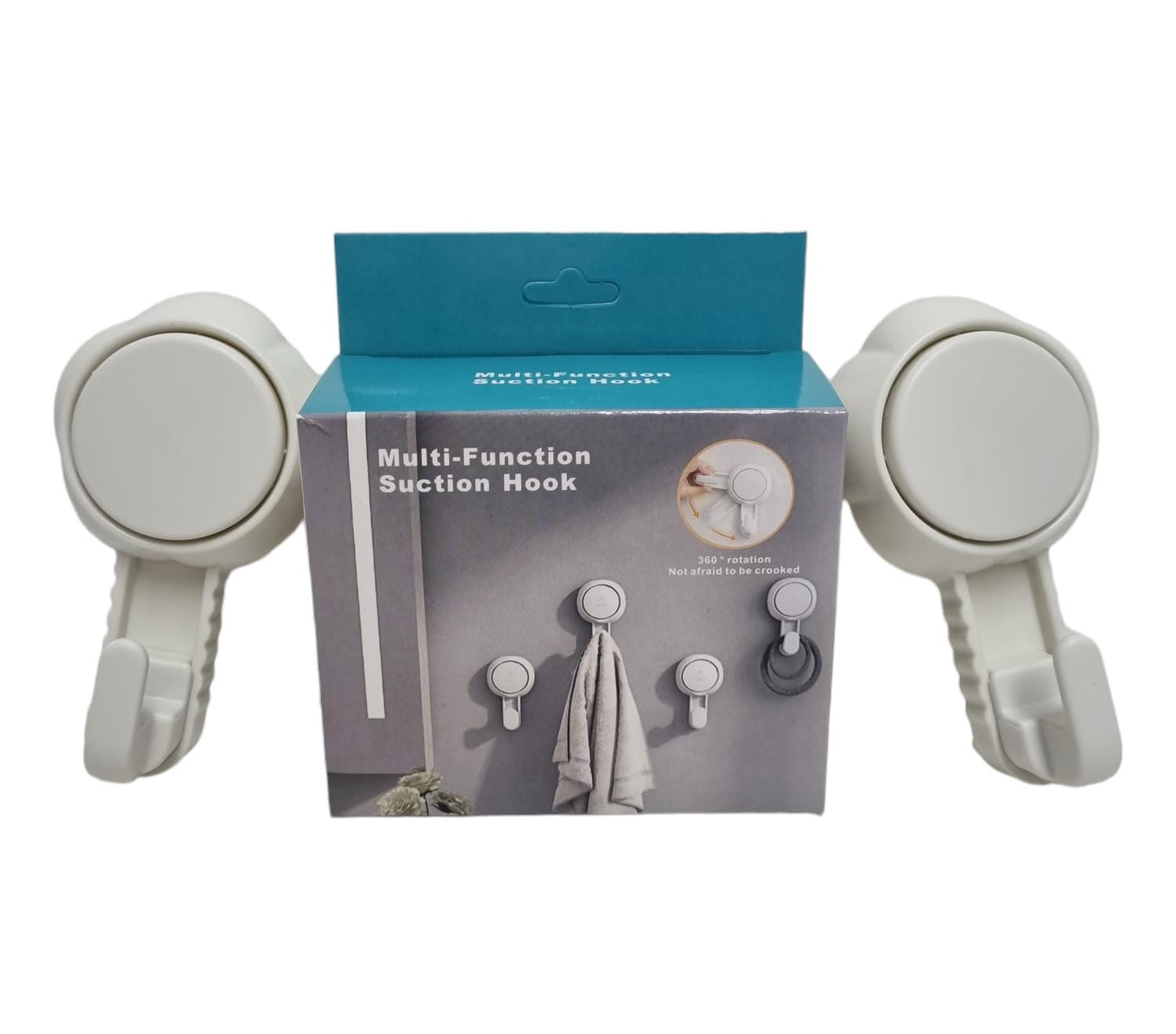 Gancho de Pared con Ventosa Reutilizable para Baño Set x2