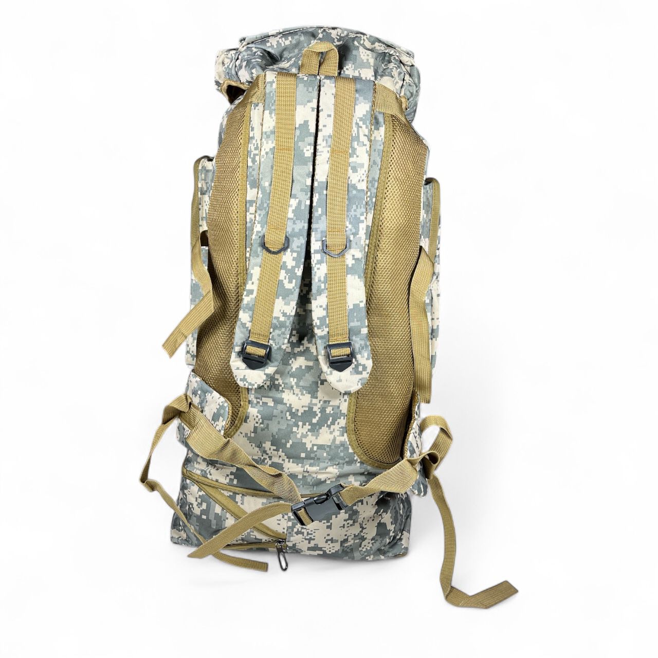 Mochila de camping camuflada o lisa