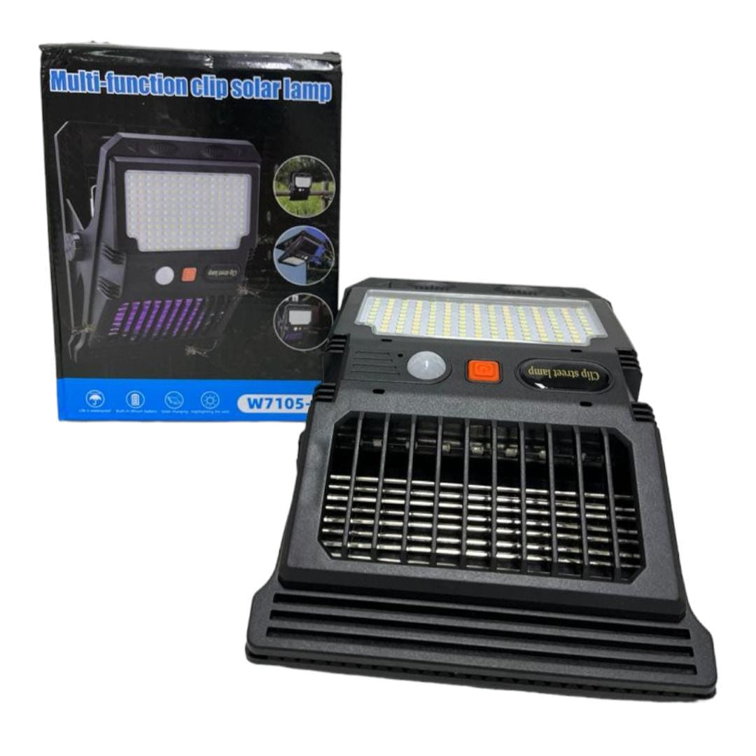 Pinza Luz Solar con Sensor y Mata Mosquitos para Pared