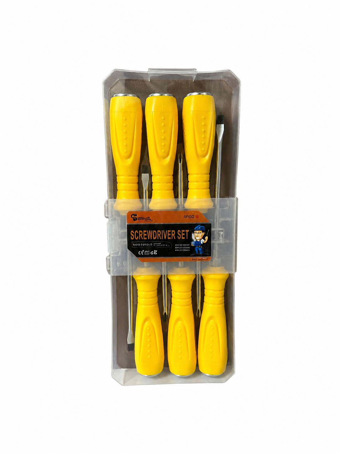 Juego de destornillador x6 Amarillo