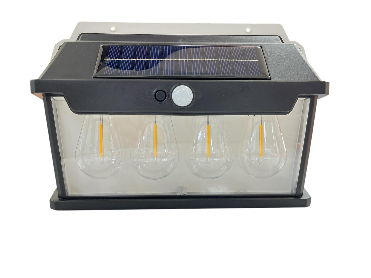 Luz Solar con Sensor + 4 Lámparas Cálidas