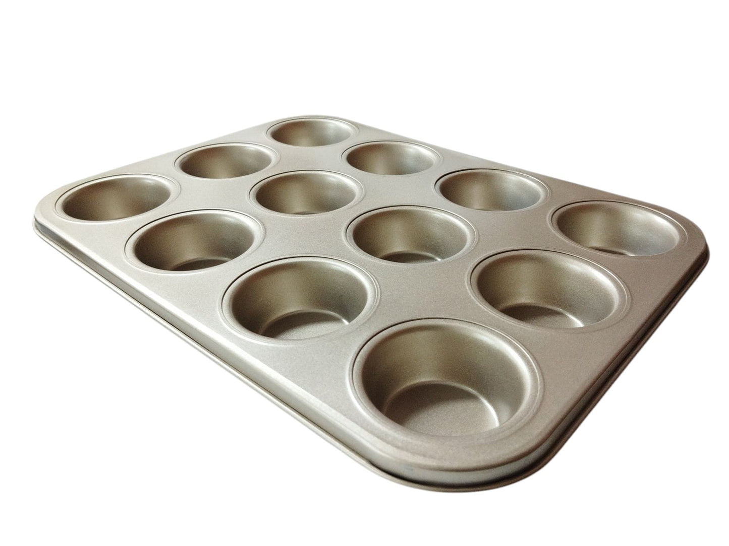 Molde para Muffins x12 Dorado