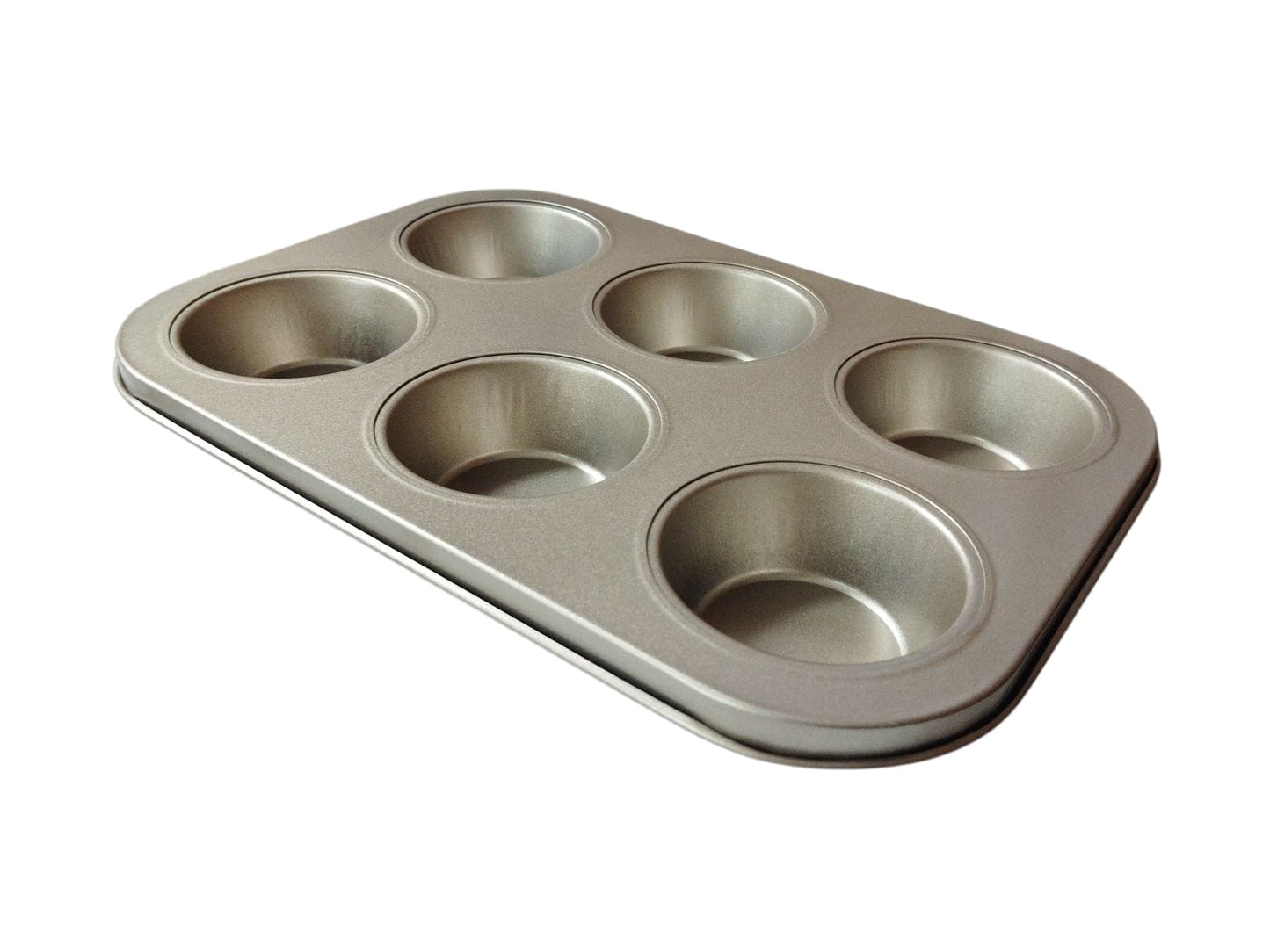 Molde para Muffins x6 Dorado