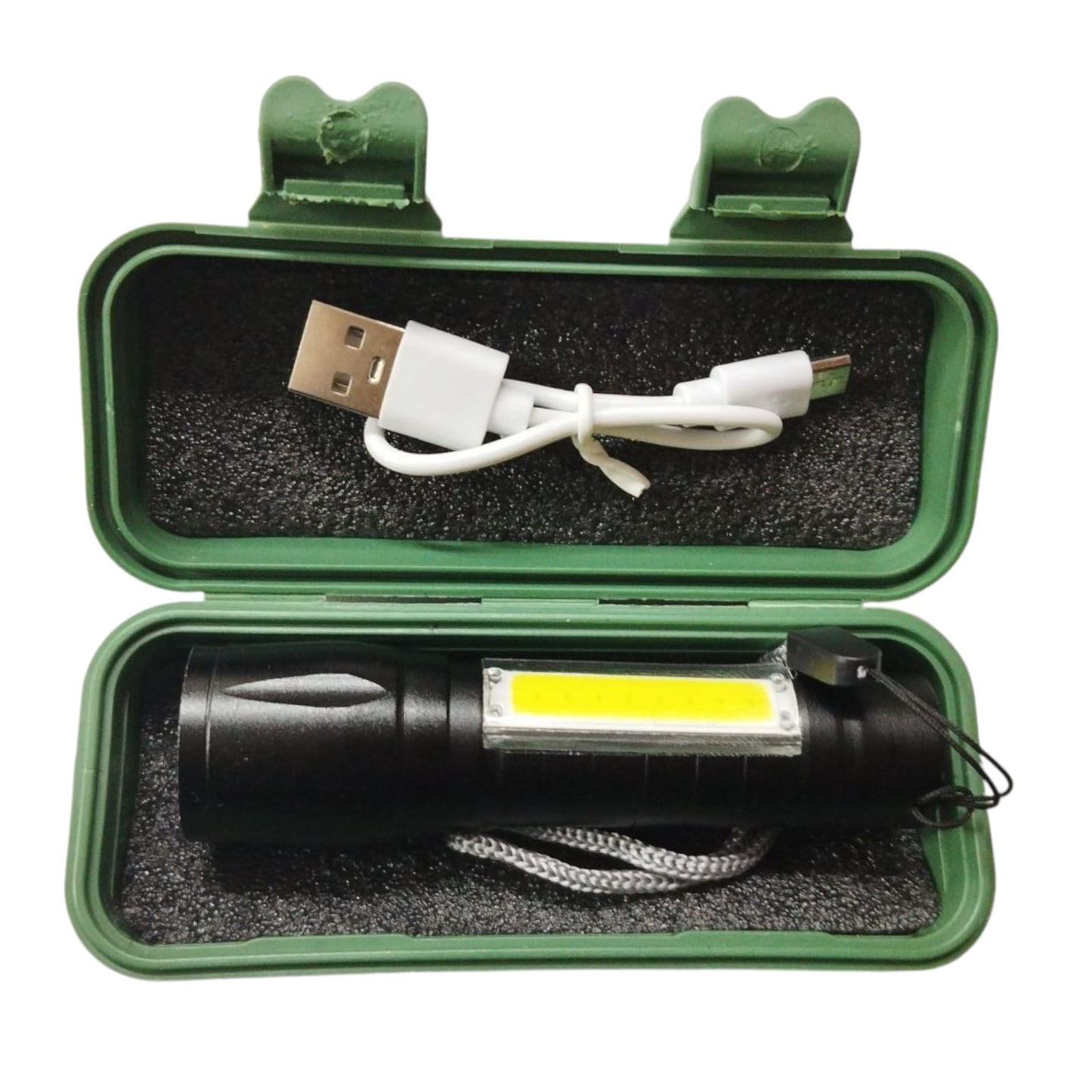 Linterna de Bolsillo Luz con Zoom Pequeña y Portable 9cm