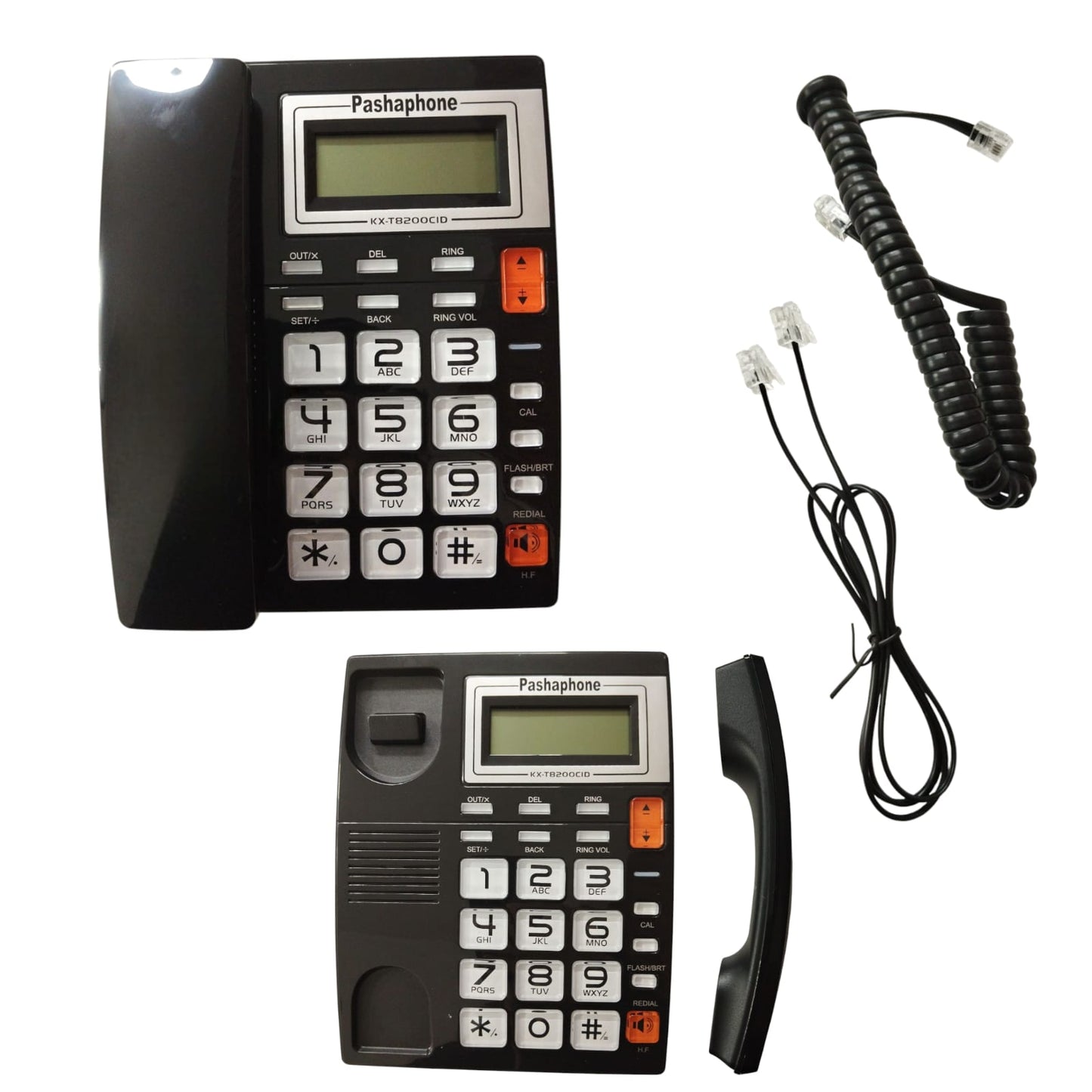 Teléfono Línea Números Grandes Negro KX-T8200CID