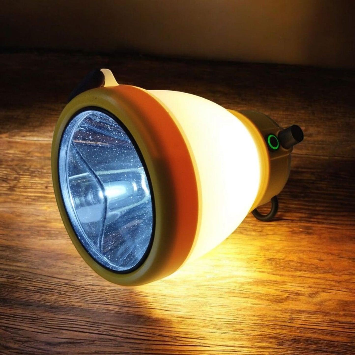 Farol Dual con Linterna Carga USB C y Power bank Emergencia