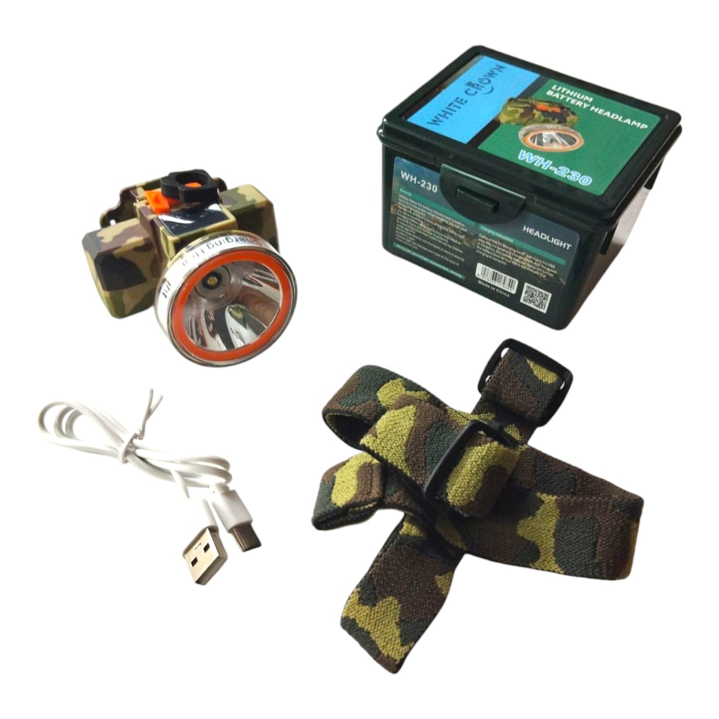 Linterna Minero Recargable Camuflada