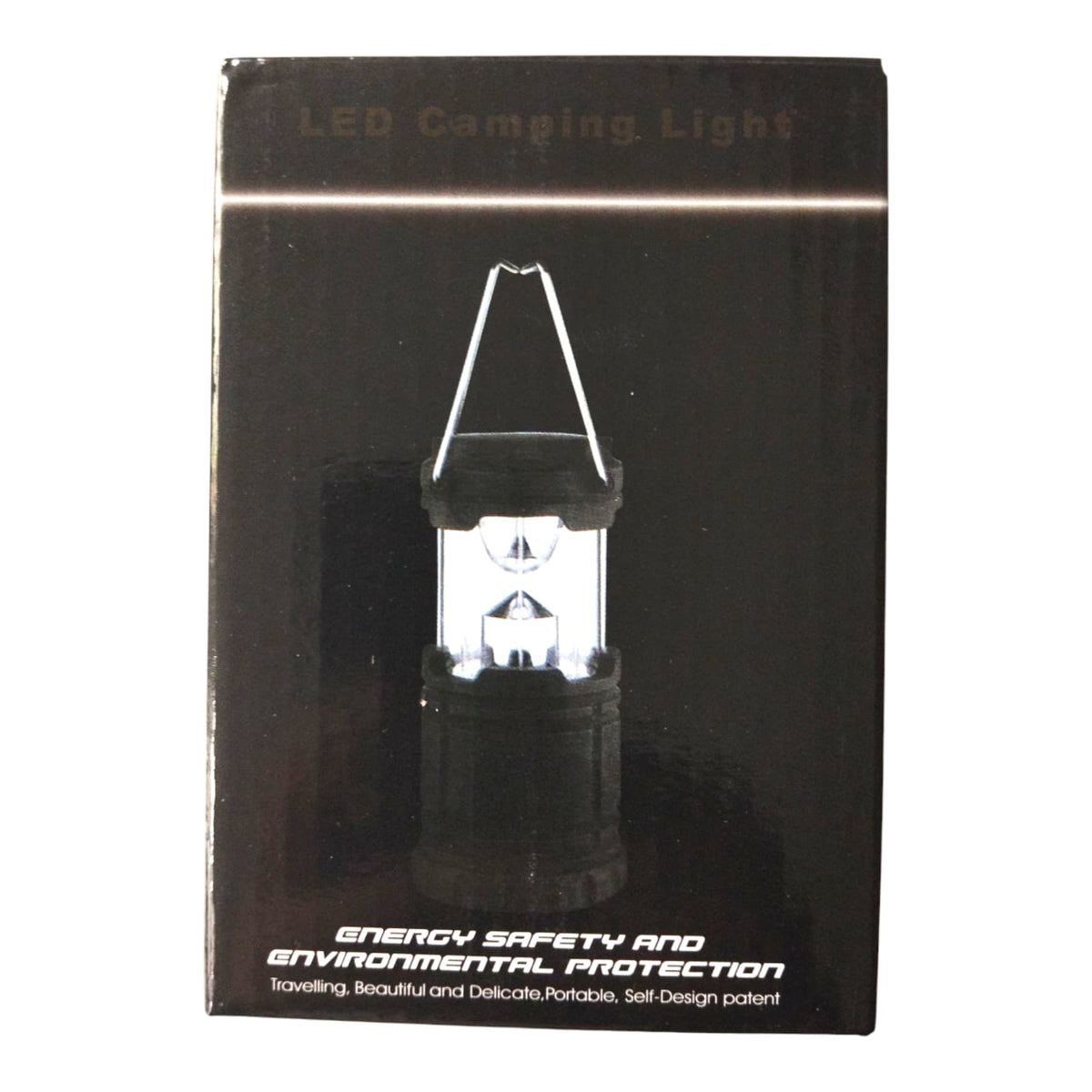 Farol Plegable Negro a Pilas Con 30 LED