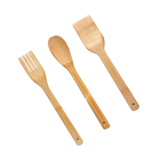 Set Cucharas de Bambú 3 Piezas