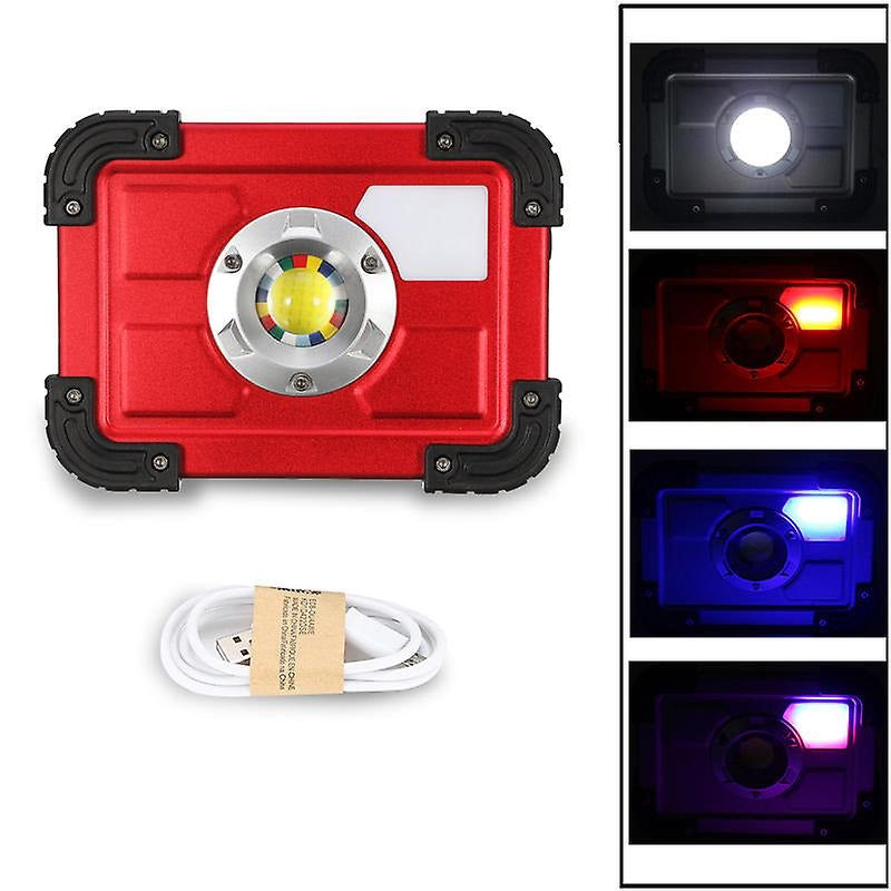 Foco 30W c/Baliza Recargable Entrada USB