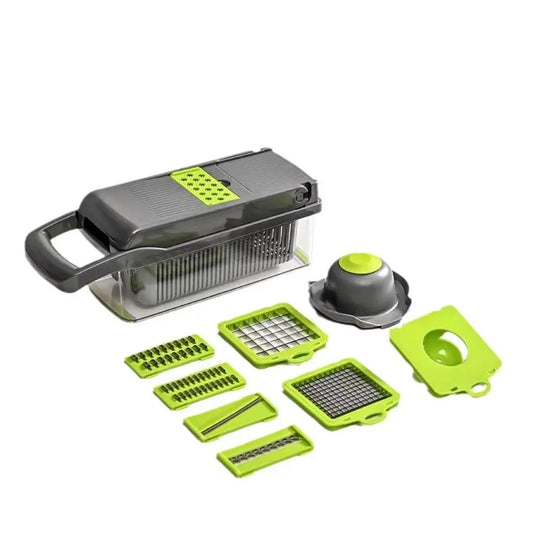 Rallador Cortador de Frutas y Verduras 16 Piezas