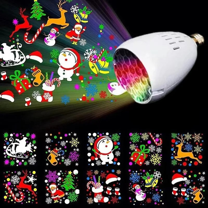 Lámpara Proyector Navideño