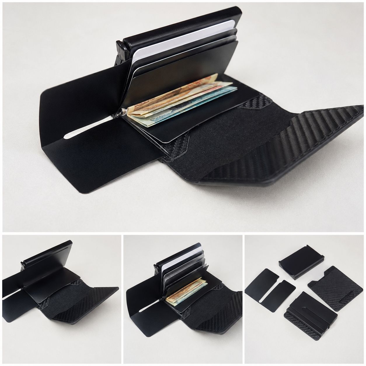 Billetera + Tarjetero de Carbono