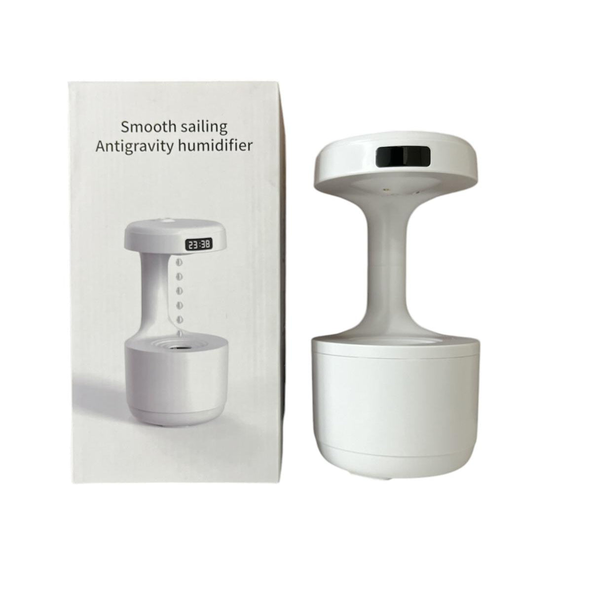 Humidificador con Reloj Iluminación Multifuncional