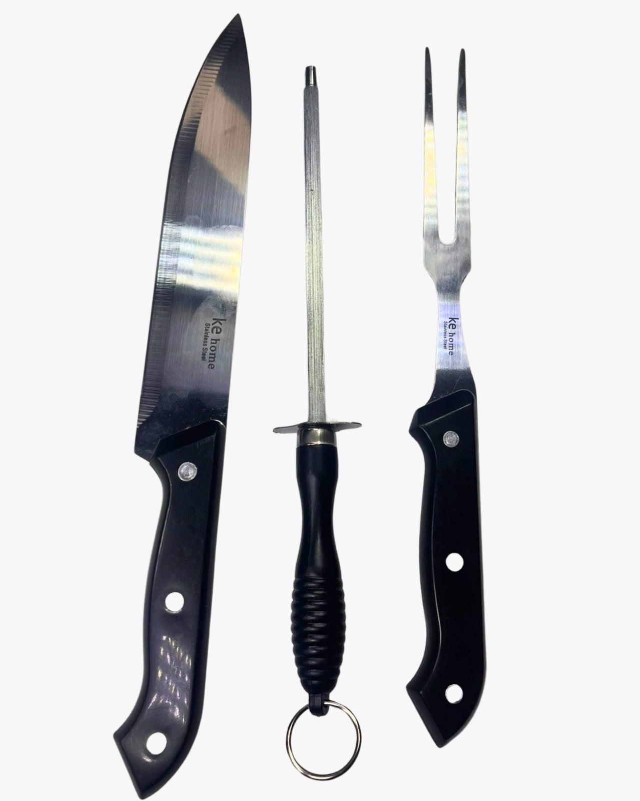 Cuchillo + Tenedor + chaira