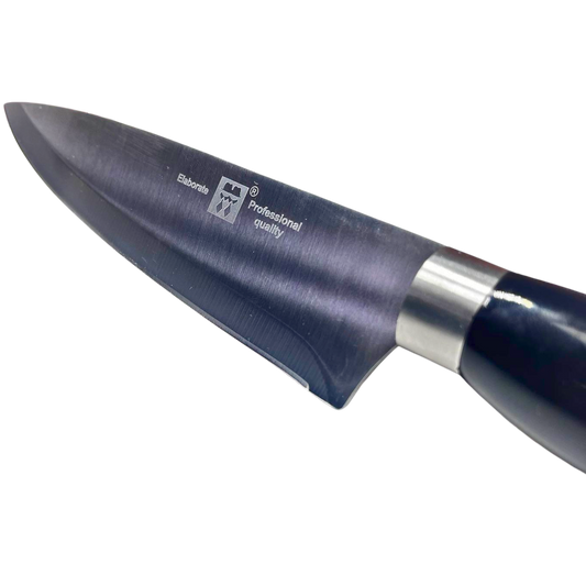 Cuchillo Elaborate 8" Mango Negro Redondeado