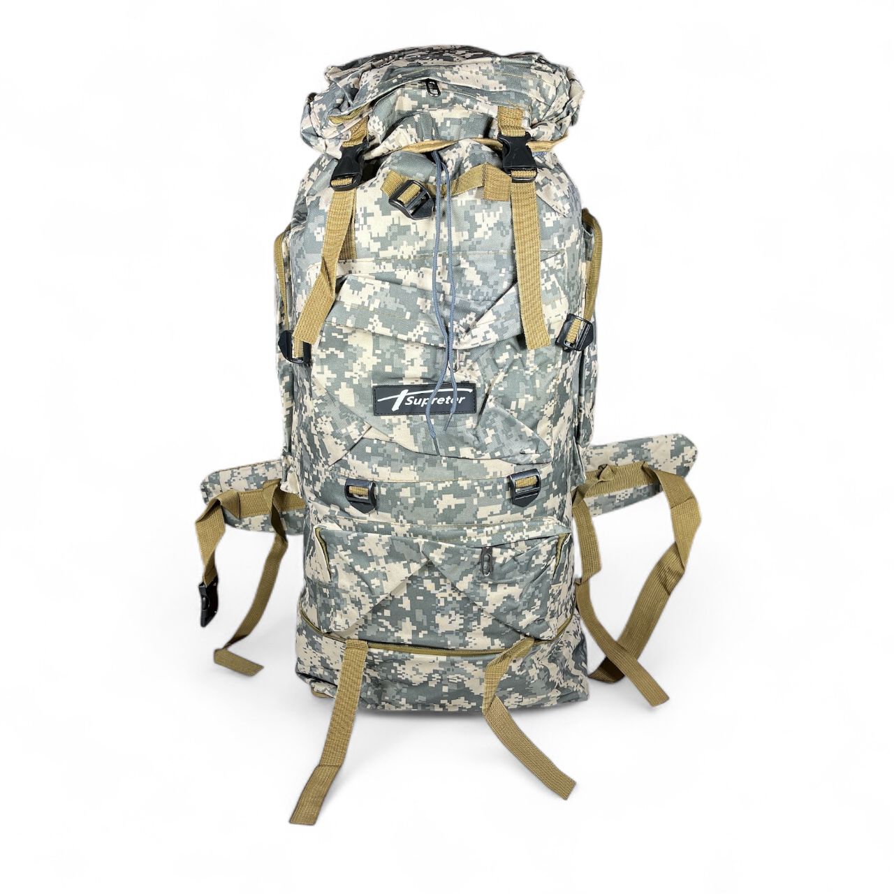 Mochila de camping camuflada o lisa
