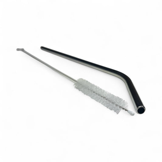 Pajita o sorbito de metal x4 + limpiador