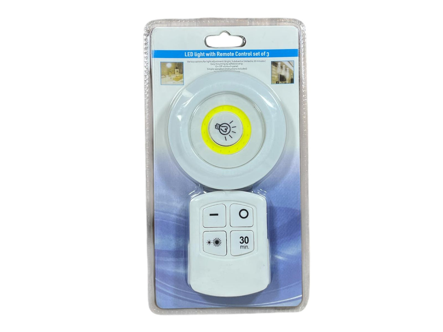 Luz c/ control a pilas