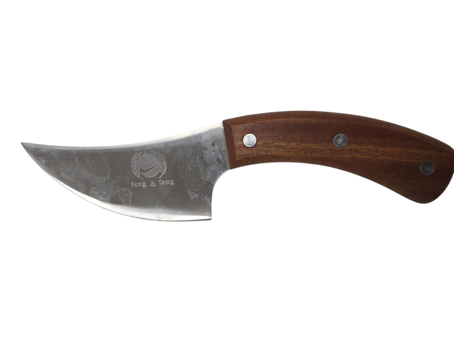CUCHILLO MADERA CURVO NUEVO CH 12cm de hoja