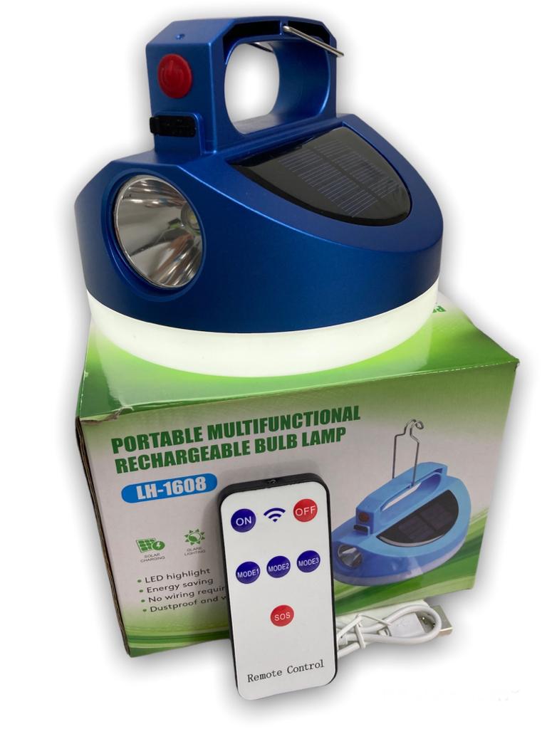 LUZ SOLAR C/CONTROL Y RECARGABLE