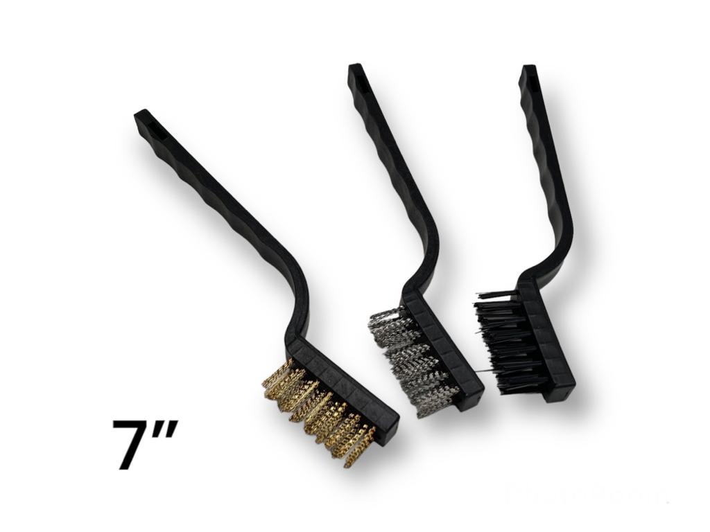 Cepillo x3 7" Dientes de Alambre y Plástico