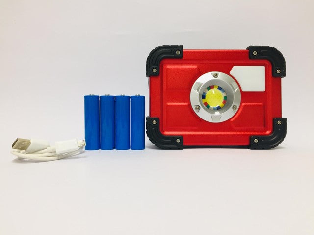 Foco 30W c/Baliza Recargable Entrada USB