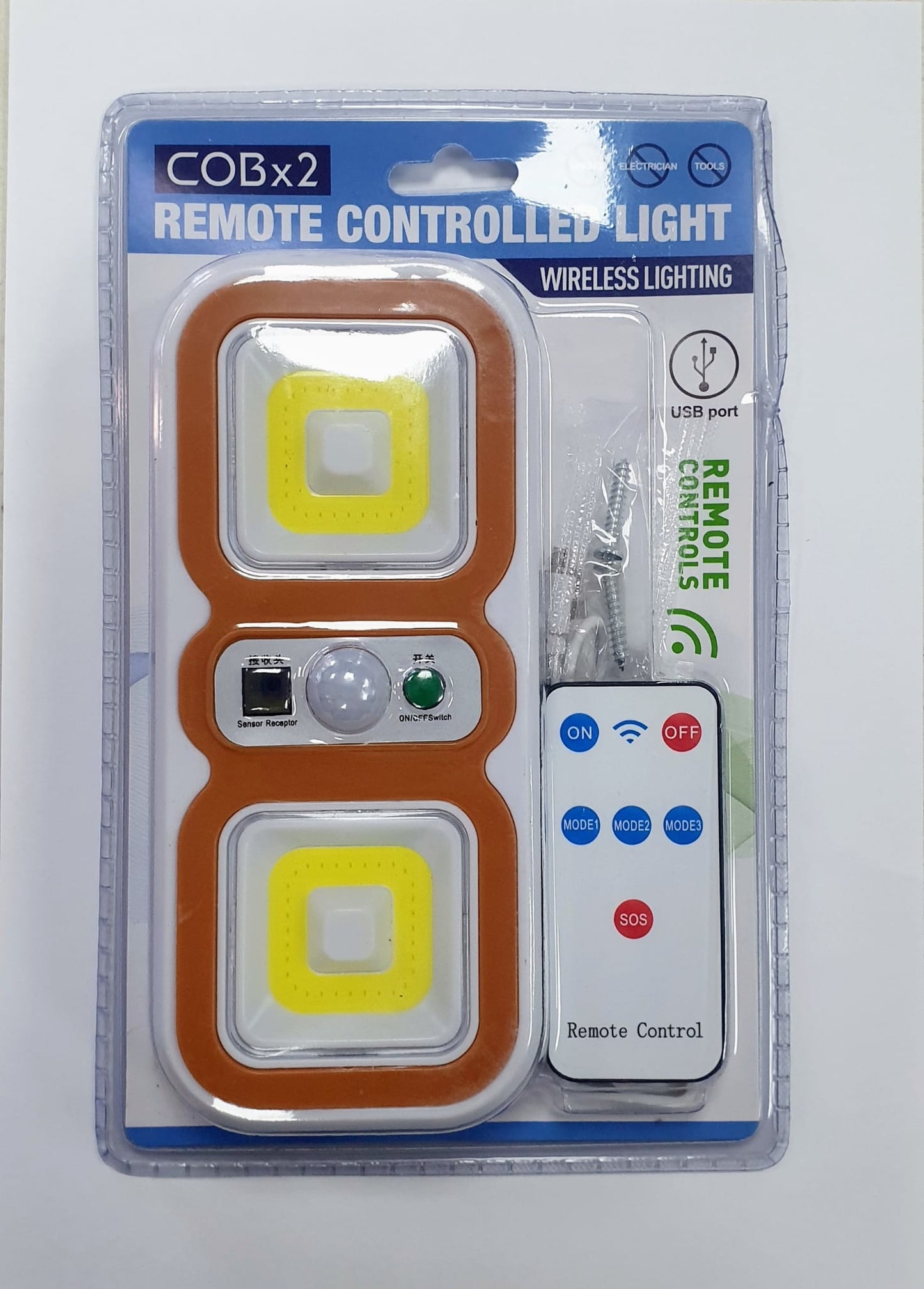 Luz cob X 2 con control