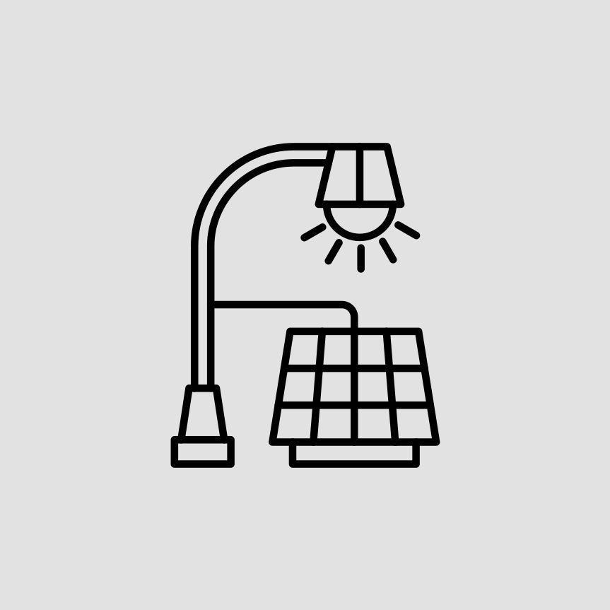 Iluminación Con Panel Solar