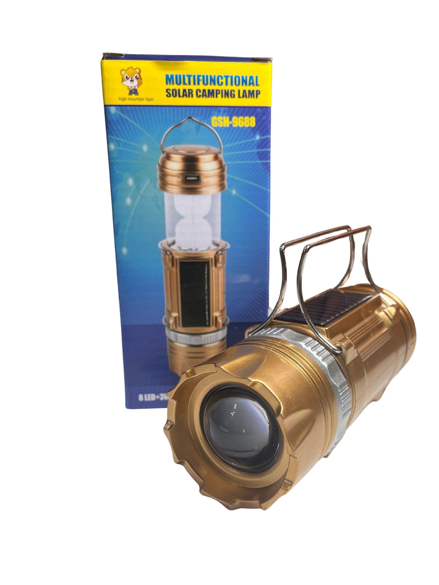 Farol Solar + Linterna c/Zoom