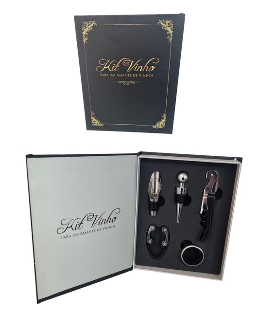Set Vino tipo libro X 5