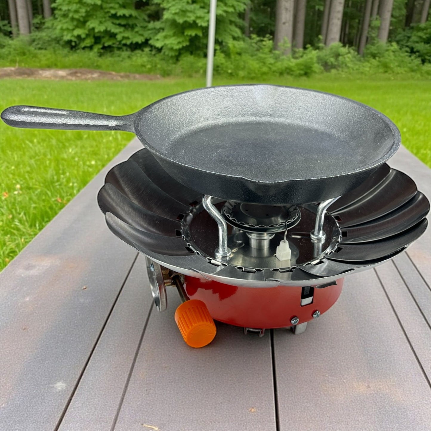 Cocina redonda a gas de camping