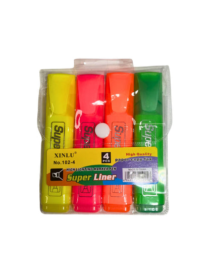 Marcadores Fluor x4