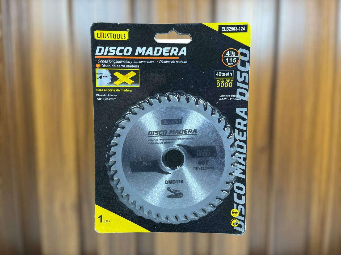 Disco Madera 115X40T