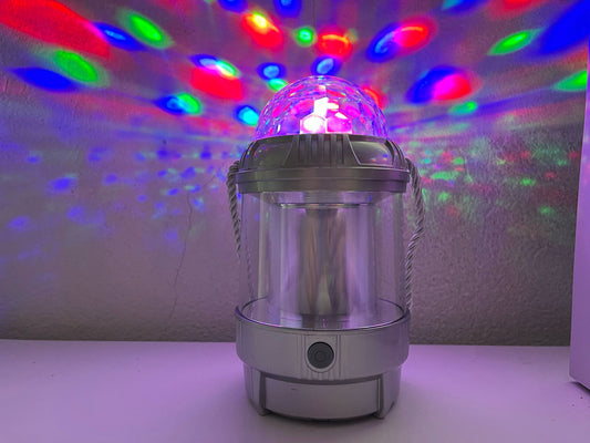 Farol Luz Cálida Fría con Proyector de Luces de Colores