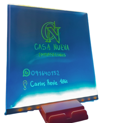 Pizarra LED de 20x20cm + lapices de colores