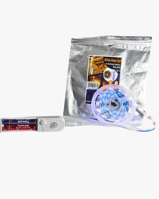Cinta Led a Pilas de Luz Fria + Sensor de Movimiento