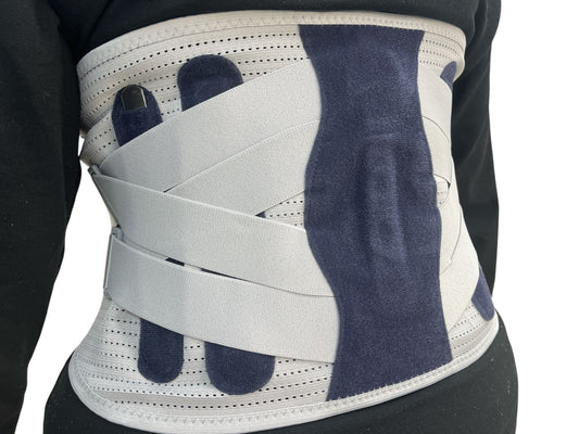 Faja triple GRIS/AZUL
