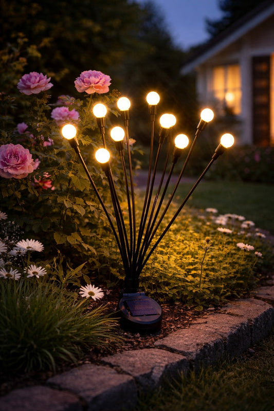 Kit x2 Luces de Jardin Calida (x 12 Led`s)